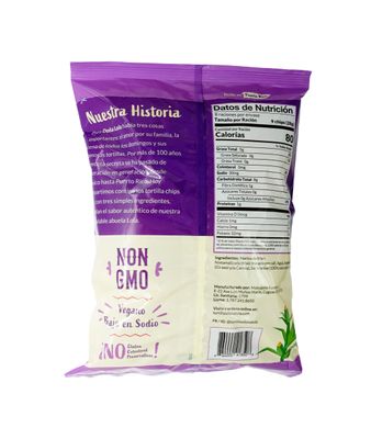 TORTILLA CHIPS DO A LOLA: Non-GMO White Corn, Gluten-Free, Plant-based, Low Sodium, No Preservatives, 2-pack, 8oz each NEW Crushing-Free Box