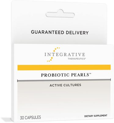 Integrative Therapeutics Probiotic Pearls - Digestive Health Gut Health Supplement - Lactobacillus Acidophilus Bifidobacterium - Daily Digestive Supplement for Men Women - 30 Capsules