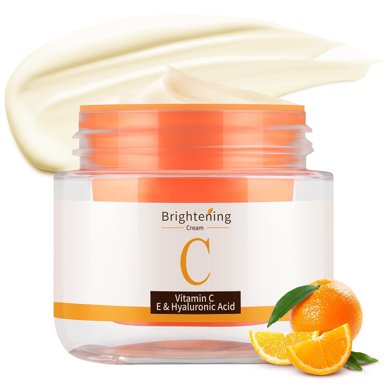 GUOYAOLIFU Vitamin C Face Cream, Vitamin Moisturizer C Cream with Hyaluronic Acid Squalane, V C Cream Face For Fine Lines Tightening Skin Wrinkles, Antioxidant Firming Cream