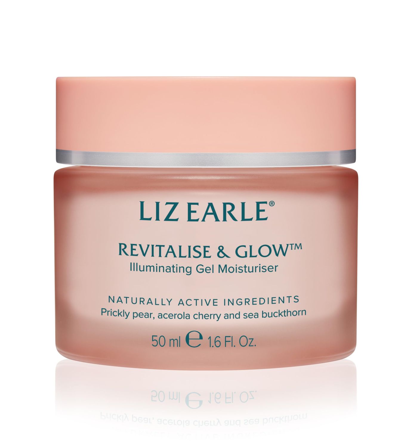 Liz Earle Revitalize Glow Illuminating Gel Moisturizer - Brightening Vitamin C Face Cream Pore Minimizer - Enriched with Acerola Cherry to Gently Exfoliate Skin and Boost Hydration (50ml)