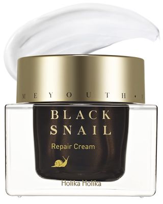 HOLIKA HOLIKA Prime Youth Black Snail Repair Cream- 70 Snail Secretion Extract for Collagen Production Rejuvenating, Intensive Moisturizing, Plumping Fine Lines, Cruelty-Free, 1.69oz