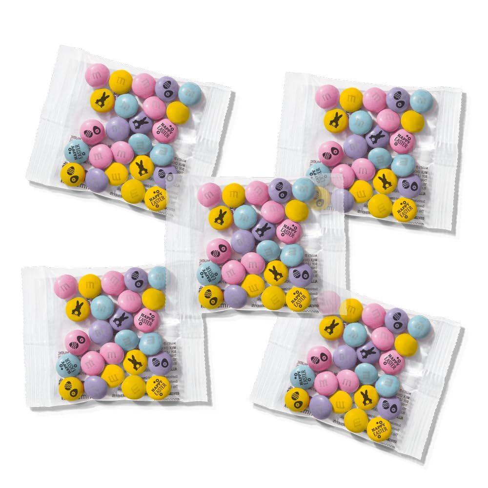 MM&#39;S Milk Chocolate Easter Party Favors (30 Pack), Printed MM&#39;S With Fun Easter Themed Icons, Perfect For Easter Celebrations Gatherings, Egg Hunts More
