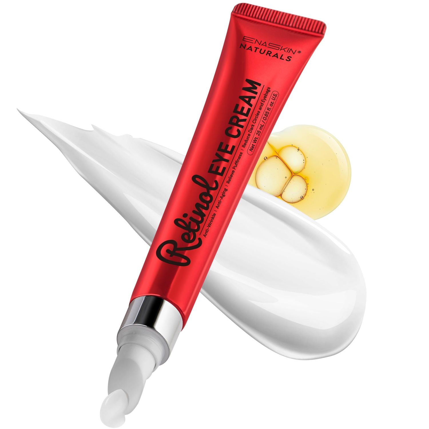 Retinol Polypeptides Anti-Aging Eye Cream: Under Eye Treatment Reduces Wrinkles, Fine Lines, Dark Circles, Crow s Feet Puffiness - 0.85 Fl Oz