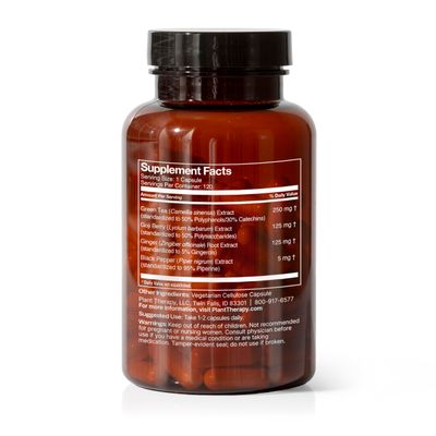 Plant Therapy Metabolism Boost Herbal Supplement Capsules, Optimize Fat Metabolism Body Composition, Supports Weight Management Digestion, 120 Vegetarian Capsules (4 month supply), Made in the USA