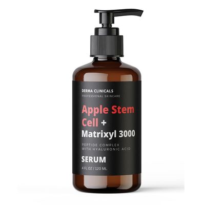 Apple Stem Cell Matrixyl 3000 Serum With Hyaluronic Acid, Peptide Serum, Anti-Aging Serum for face, Anti-Wrinkle Serum, Skin Care Product - 4 oz