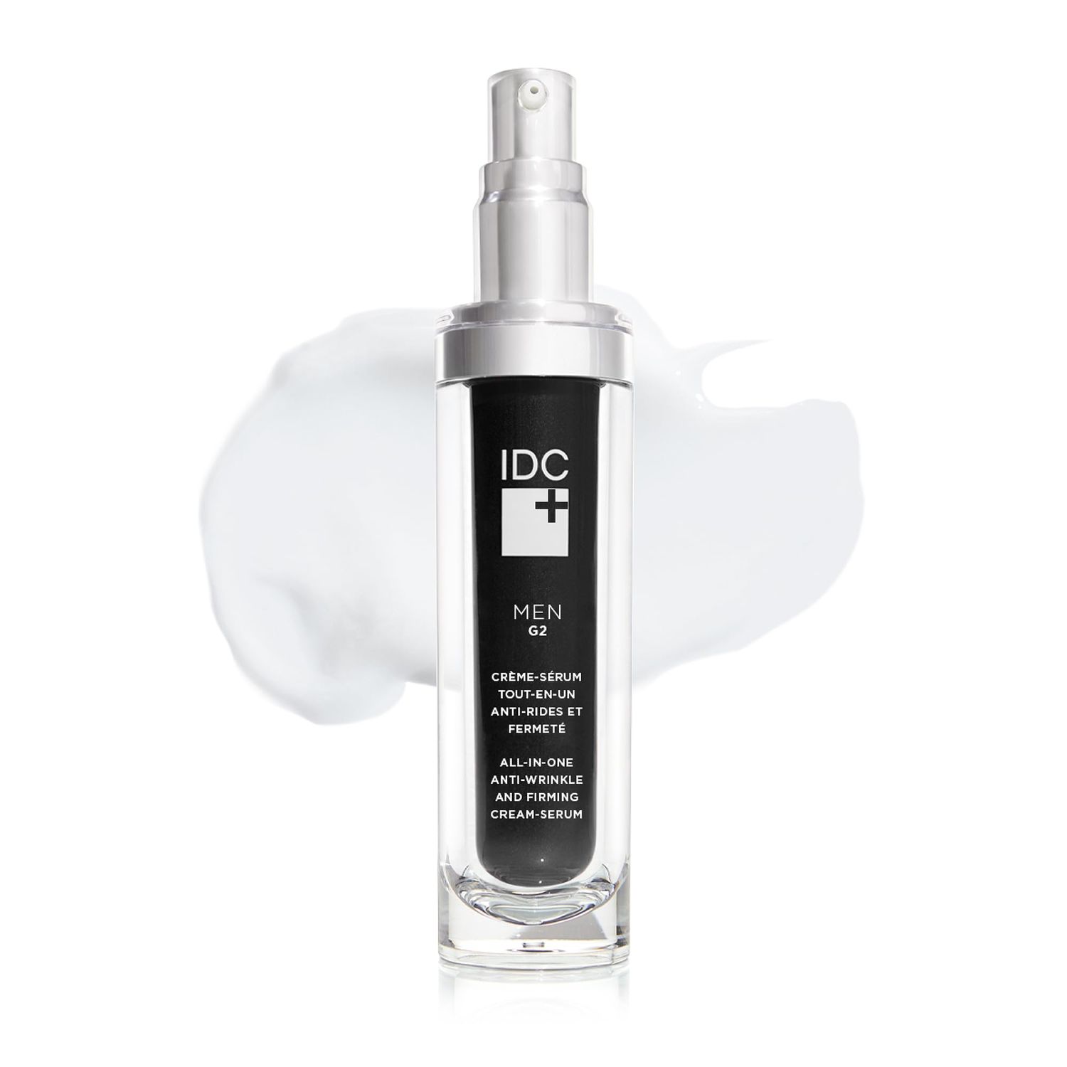 IDC Dermo Men G2 All-In-One Anti Aging Face Cream Serum for Men - 1 fl oz - Anti Wrinkle Face, Eyes And Neck Firming And Tightening Cream - Vegan Hydrating Face Serum Anti Wrinkle Pore Refining