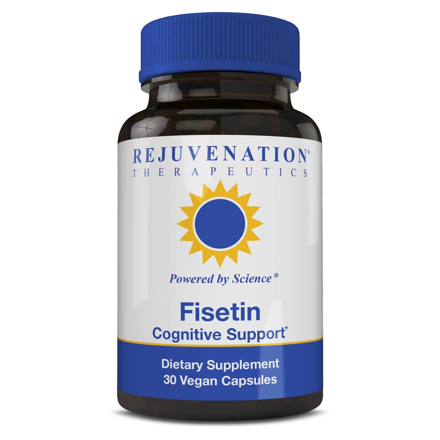Rejuvenation Therapeutics Fisetin Senolytic Dietary Flavonoid Non-GMO, Vegan, Gluten-Free,100 mg, 30 Veggie Caps
