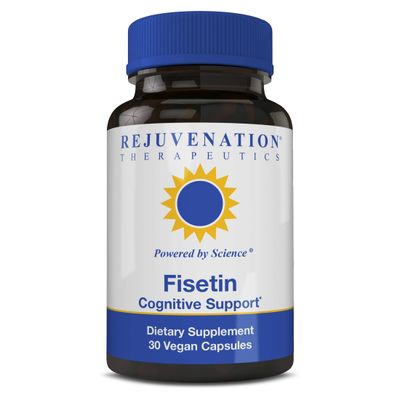 Rejuvenation Therapeutics Fisetin Senolytic Dietary Flavonoid Non-GMO, Vegan, Gluten-Free,100 mg, 30 Veggie Caps