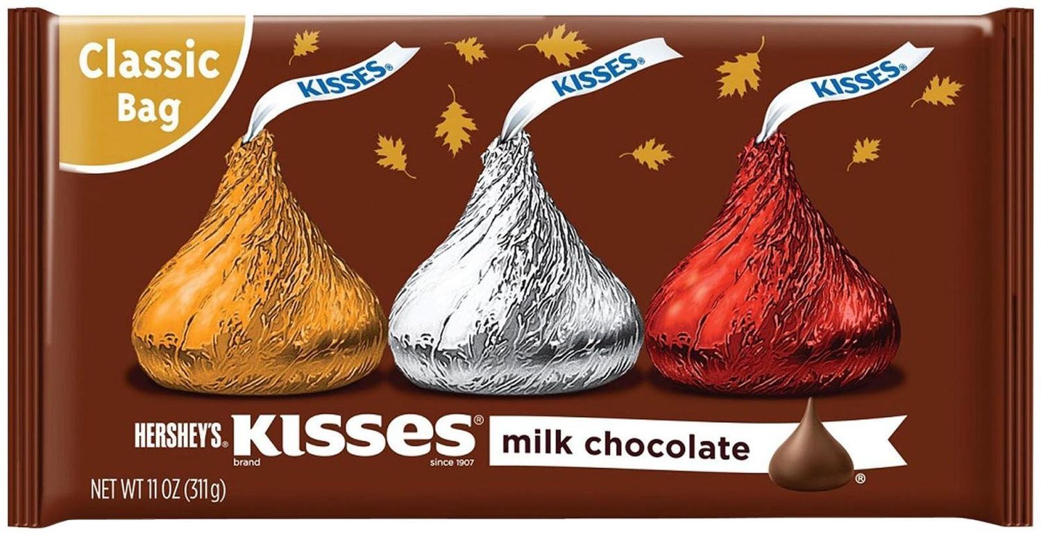 HERSHEY&#39;S Milk Chocolate Kisses Fall Harvest - 11 oz