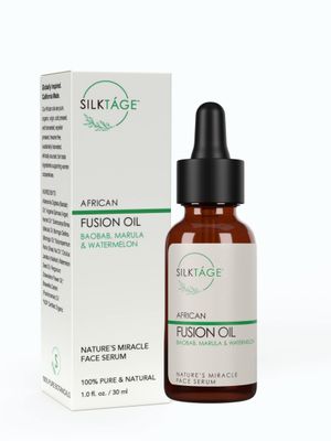 SILKTA GE African Fusion Oil, Natures Miracle Face Serum with Marula Oil, Baobab and Moringa To Nourish, Hydrate and Restore Skin To Youthful Appearance 1 Fl Oz