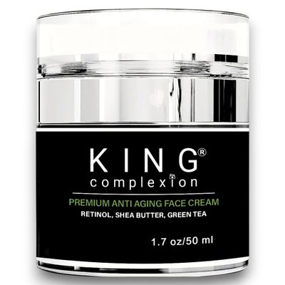 Luxury Men s Skin Care Face Moisturizer with Retinol - Anti Aging Face Cream, Hydrating Facial Moisturizer, Shea Butter, Green Tea, Non Greasy, Easy Pump, Black Owned, Moisturizer Face Cream (1.7 oz)