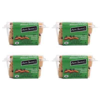 Aunt Gussie&#39;s - Sugar Free Chocolate Chip Almond Biscuits made with Spelt Flour - 4 Pack