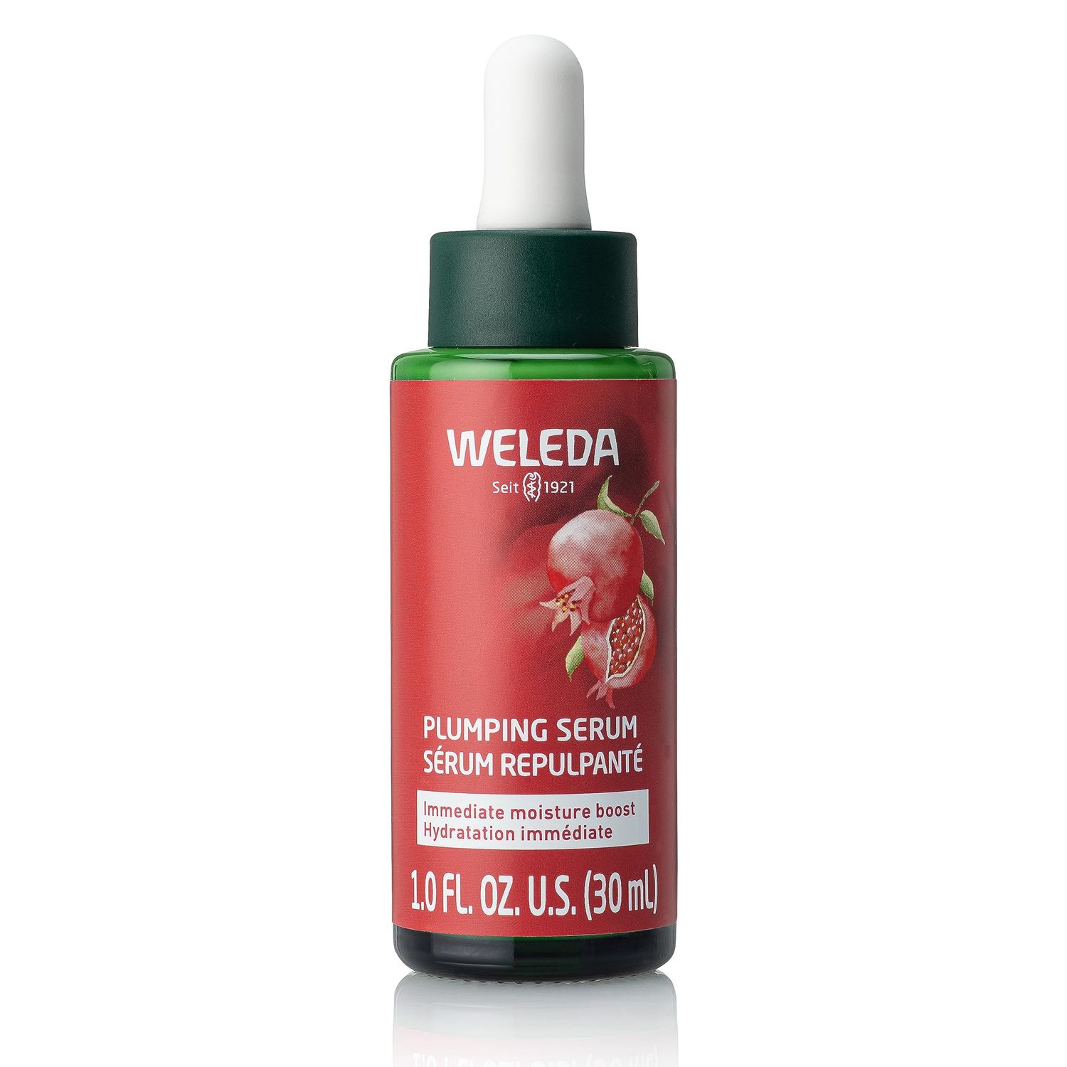 Weleda Face Care Plumping Serum, Plant Rich Serum with Peptides from Pomegranate and Maca Root