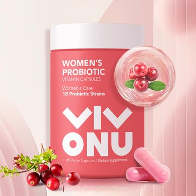 VivoNu Women&#39;s Probiotic,Prebiotics Lactobacillus Probiotic Blend,60 Billion CFUs,18 Strains,Help Women&#39;s Health,Boost Immune,Digestive,Gut,Promote Healthy Vaginal Odor Vaginal Flora