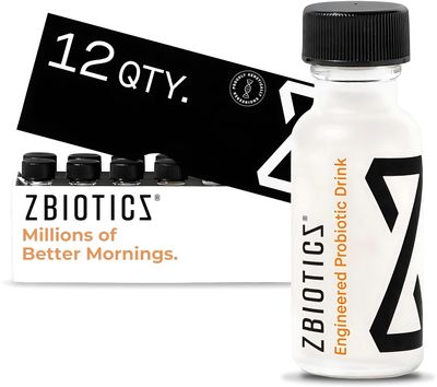 ZBiotics - Feel Better After Drinking, Wake Up Refreshed, Science-Backed, Patented Probiotic for Easier Mornings, Travel-Friendly, 12-Pack of 0.5 Fl Oz Bottles