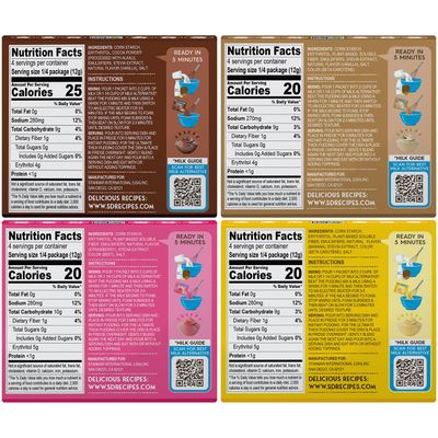 Simply Desserts Vanilla, Strawberry, Banana Chocolate Instant Pudding, Sugar-Free, Variety 12-Pack - Gluten-Free Dessert, Keto Snacks, Diabetic Friendly Kosher, 1.7 Oz Ea