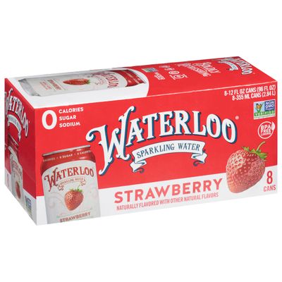 WATERLOO STRAWBERRY 12 FL OZ - PACK OF 8