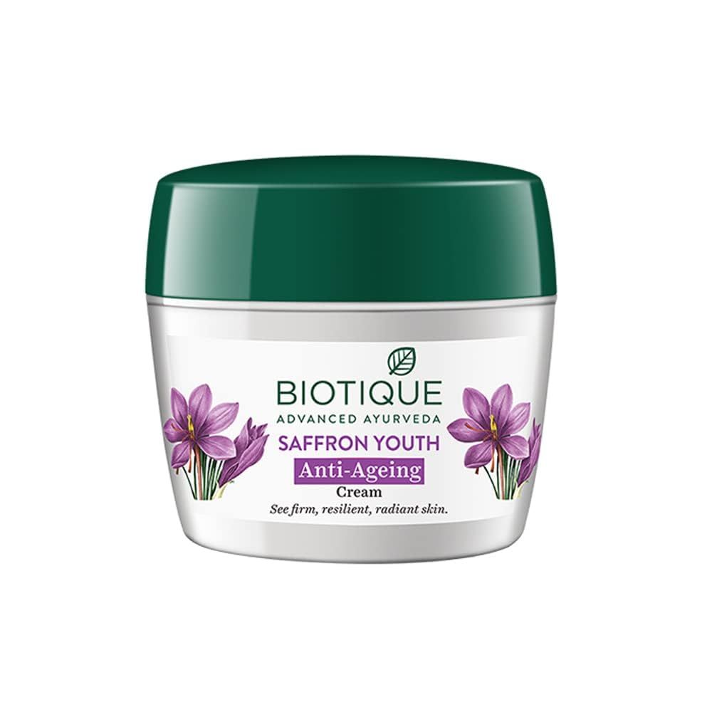 Biotique Bio Saffron Youth Dew Visibly Ageless Moisturizer, 170 gm 5.91 Oz.