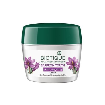 Biotique Bio Saffron Youth Dew Visibly Ageless Moisturizer, 170 gm 5.91 Oz.