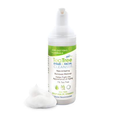 Eye Eco Age-Defying Tea Tree Eyelid and Facial Cleanser -Hydrating Non-Irritating Cleanser - Infused with Shea Butter Vitamin E - Vegan and Gluten-Free - 50mL