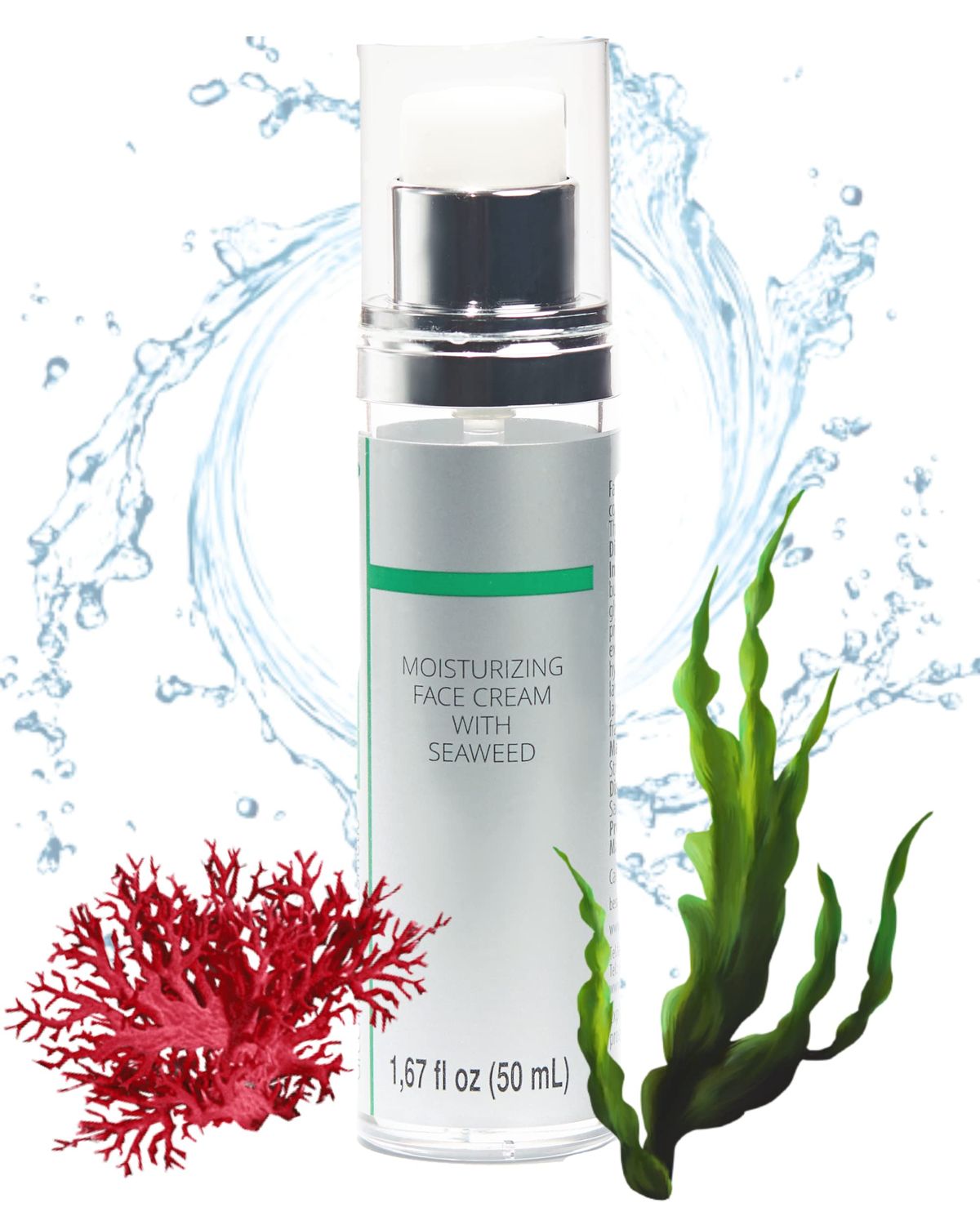 Advanced Seaweed Collagen Cream - Sea Moss Radiance-Boosting Redness-Reducing Face Moisturizer Oil-Control Mattifying Formula Soothing Calming Face Cream for Brighter Skin for Women Men