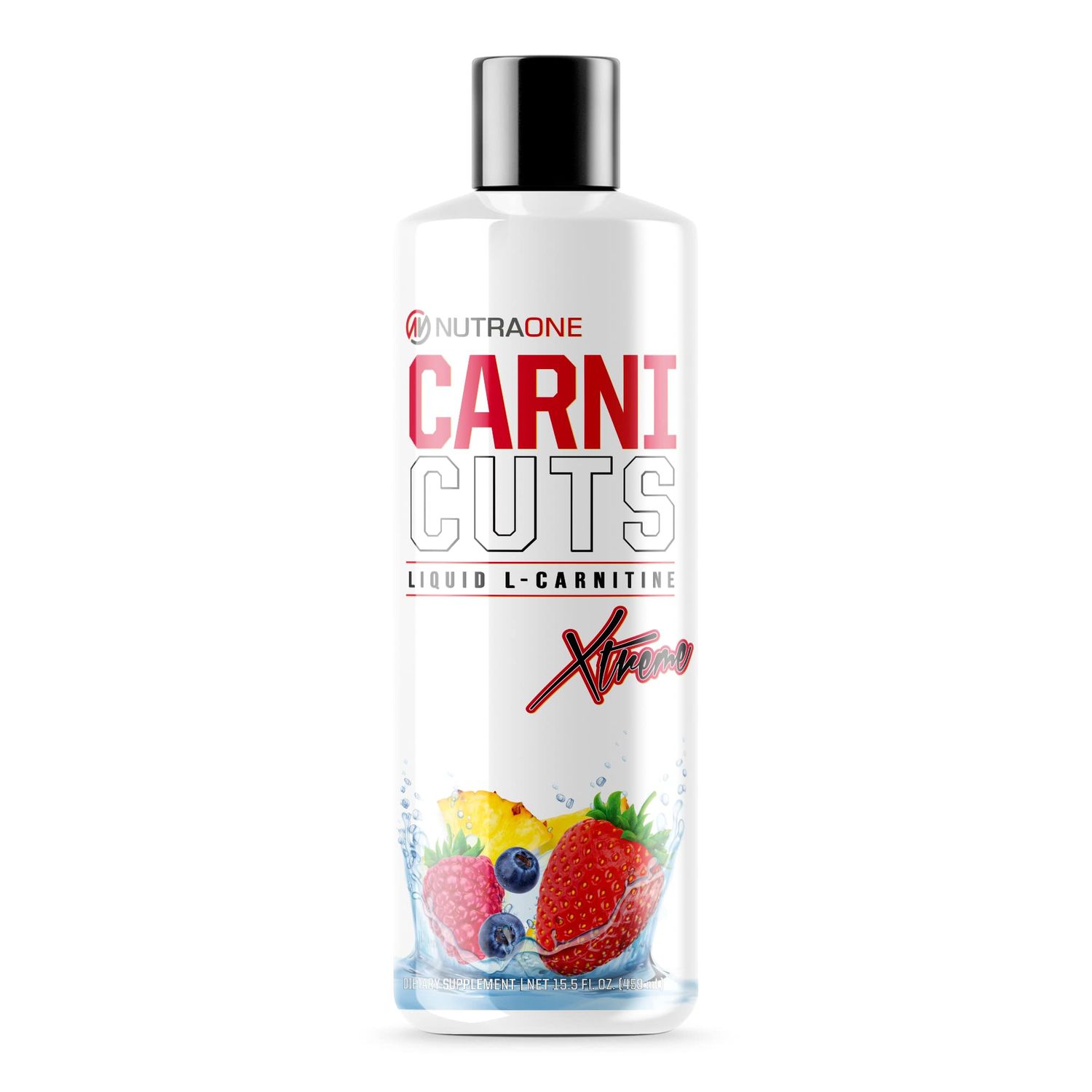 Carnicuts Xtreme by NutraOne - L-Carnitine Liquid Supplement for Weight Management, Stimulant Free Energy and Metabolic Maintenance (Berry Blast - 31 Servings)
