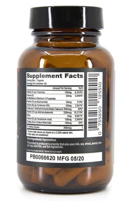 DR. NIGMA B Famous High Potency Multi B Vitamin Complex with L-5-MTHF for Nervous System and Digestive Health and Glowing Skin - 60 Capsules