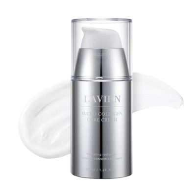 LAVIEN Micro Collagen Core Cream - Nourishing Facial Cream with 60.3 Collagen Extract, Hydrolyzed Elastin, Shea Butter - Promoting Hydration and Elasticity - Suitable for All Skin Types - 50ml
