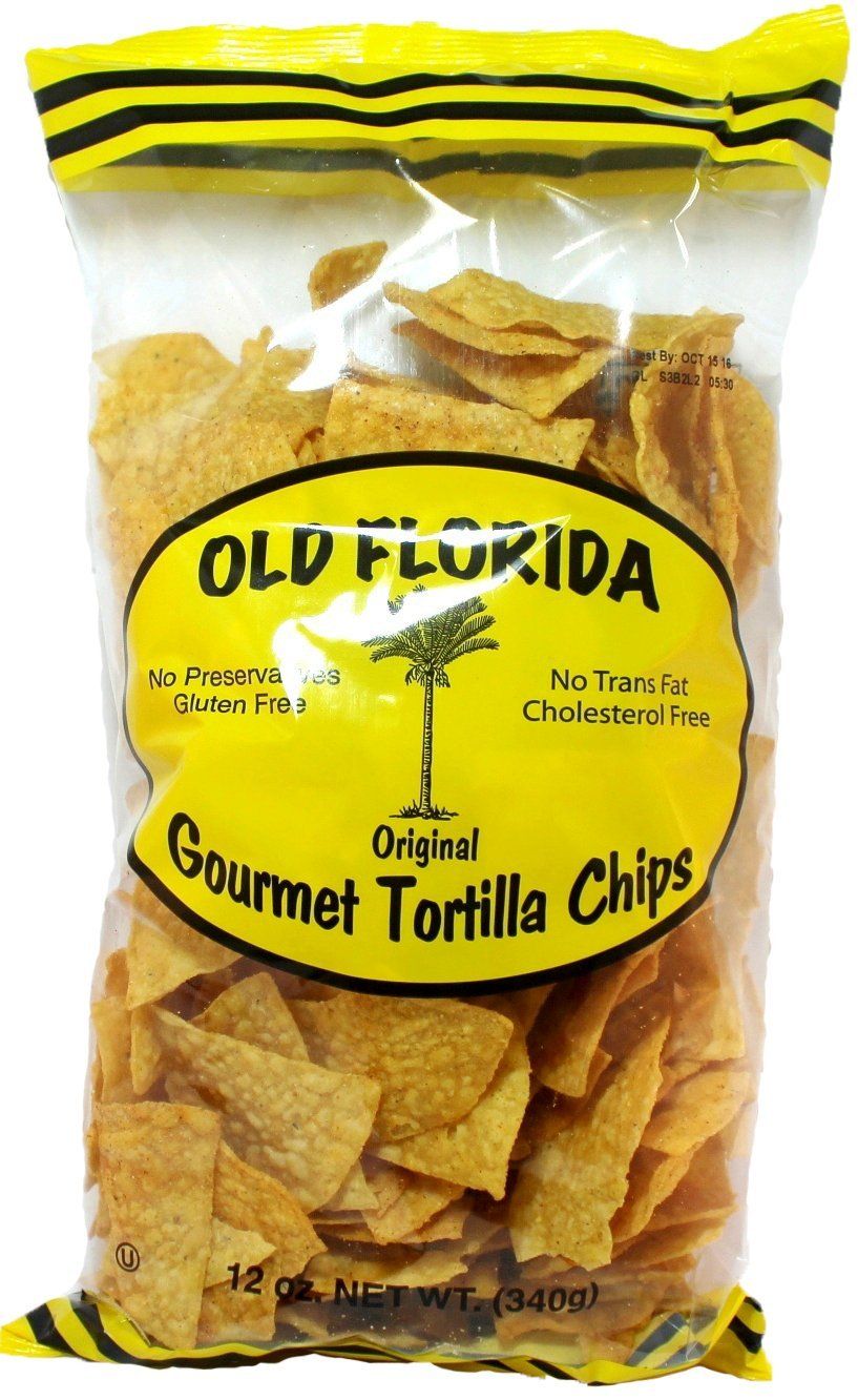 Old Florida Gourmet Original Tortilla Chips 11oz - Case of 12 - World Famous Gluten Free Non-GMO Thin Crispy Tortillas