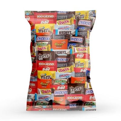 Bulk Variety Pack of Fun Size Chocolate Candy - Individually Wrapped Chocolate Mix for Parties, Gift Bags, and Everyday Treats (2 LB)