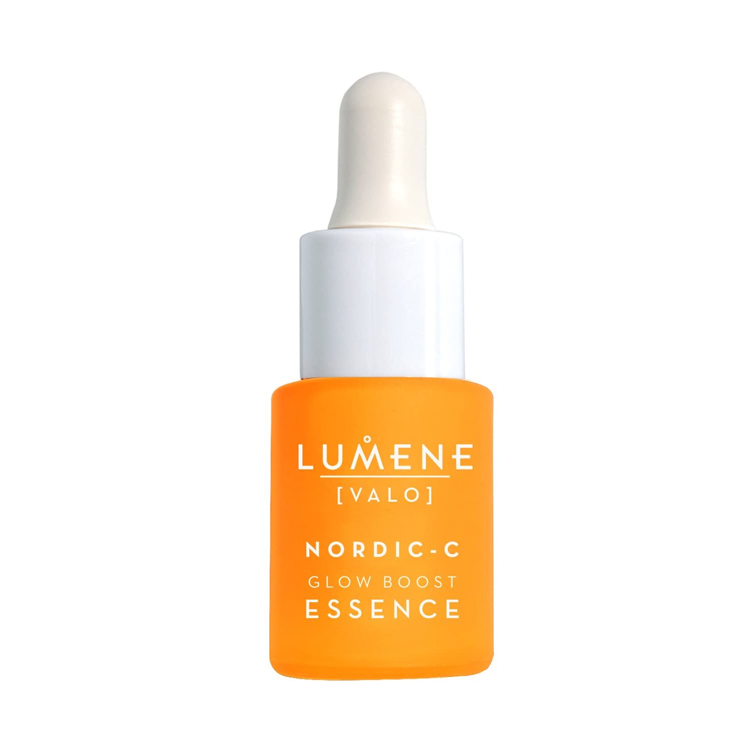 Lumene [Valo] Nordic-C Glow Boost Essence - Hydrating Brightening Serum with Vitamin C, Hyaluronic Acid Arctic Cloudberry for Visibly Radiant Skin - Vegan Works for All Skin Types (0.5 fl oz)