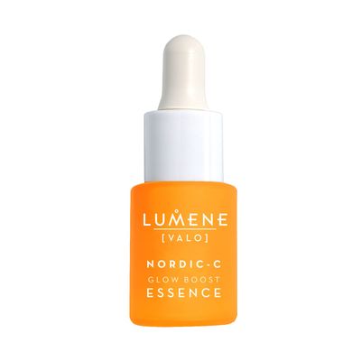 Lumene [Valo] Nordic-C Glow Boost Essence - Hydrating Brightening Serum with Vitamin C, Hyaluronic Acid Arctic Cloudberry for Visibly Radiant Skin - Vegan Works for All Skin Types (0.5 fl oz)