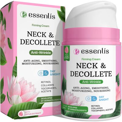 Neck Firming Cream, Anti Aging Facial Moisturizer with Retinol, Collagen, Niacinamide Hyaluronic Acid, 1.7 Fl Oz