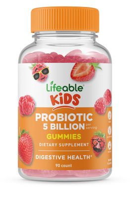 Lifeable Probiotics for Kids Gummies 50mg (5 Billion) Great Tasting Kids Probiotics Gummies for Gut Health and Immune Support Kids Probiotic Gummies for Boys and Girls 90 Gummies