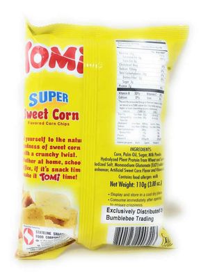 Stateline Tomi Super Sweet Corn Flavored Corn Chips 110g, 6 Pack