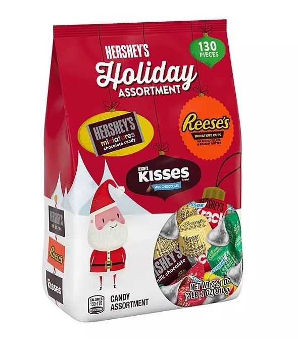 Hershey Holiday Assortment, Chocolate Candy, 140 pcs.