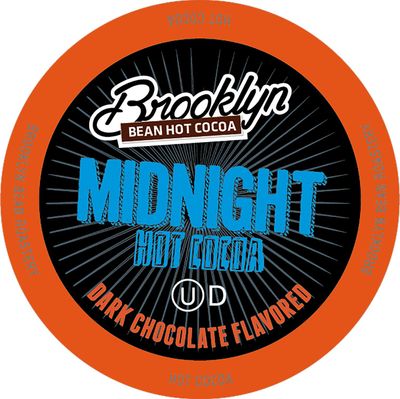 Brooklyn Beans Midnight Dark Chocolate Hot Cocoa Pods, Compatible with 2.0 K-Cup Brewers, 40 Count