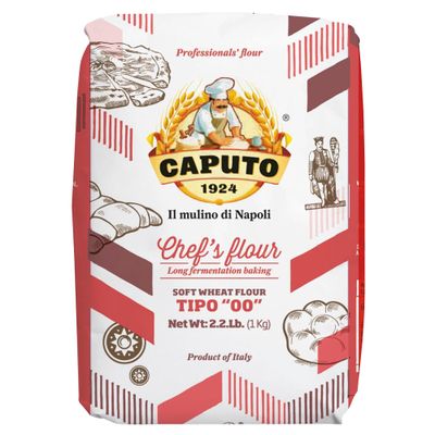 Antimo Caputo Chef's Flour 2.2 LB (Case of 10) - 22 LB Total - Italian Double Zero 00 Flour - Soft Wheat for Pizza Dough, Bread, Pasta