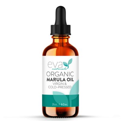 Organic Marula Oil for Face and Hair, 100 Virgin Moisturizing Beauty Oil - Cold Pressed, Natural Anti-Aging Formula - Non-greasy, Unrefined, Rich in Omegas Antioxidants - 2oz.
