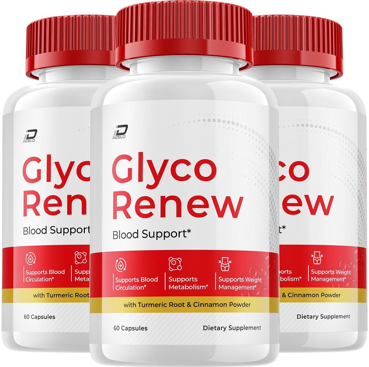 Glyco Renew Capsules, GlycoRenew Advanced Supplement, All Natural Formula to Maintain Healthy Levels, Maximum Strength Daily Formula, Glyco Renew Capsules Reviews (3 Pack - 180 Capsules)