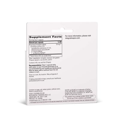 Integrative Therapeutics Probiotic Pearls Advantage - Gut Health Support - Daily Digestive Support with Lactobacilli Bifidobacteria - Non-Refrigerated - True Delivery Technology - 60 Capsules