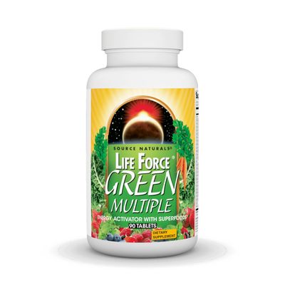 Source Naturals Life Force Green Multiple, Energy Activator with Superfoods - 90 Tablets