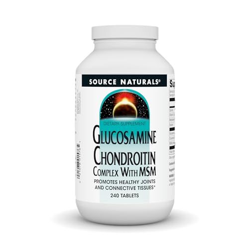 Source Naturals Glucosamine Chondroitin Complex with MSM, Promotes Healthy Joints and Connective Tossues - 240 Tablets