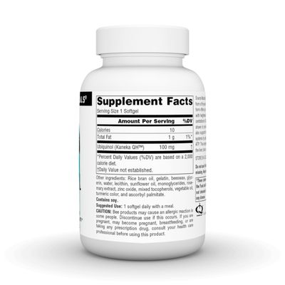 Source Naturals Ubiquinol CoQH 100mg Serving - 60 Softgels
