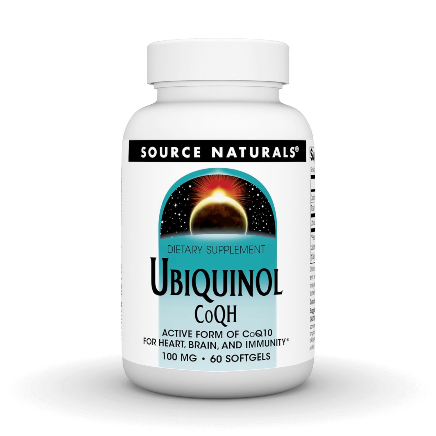 Source Naturals Ubiquinol CoQH 100mg Serving - 60 Softgels