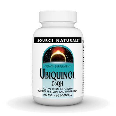 Source Naturals Ubiquinol CoQH 100mg Serving - 60 Softgels