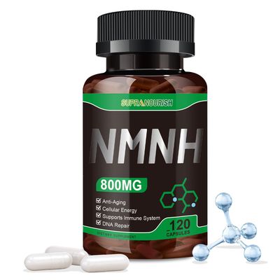 SUPRANOURISH NMNH (Dihydronicotinamide Mononucleotide),800mg per Serving NAD Supplement,NMNH Supplements for NAD Support, Anti-Aging, Energy, Immunity,Focus,120 Capsules