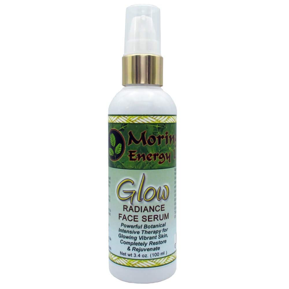 Moringa Glow Radiance Face Serum 3.4 oz by Moringa Energy Life - Moisturizer for Face Neck, Rich in Antioxidants, Moringa oil plus 11 Essential Oils