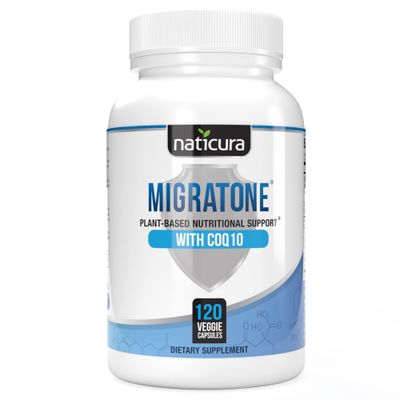 Migratone Migraine Relief - Natural Headache Relief Vitamin - Migraine Supplement with PA - Free Butterbur, Magnesium, Vitamin B2 B6 and B12, Microactive CoQ10 and Feverfew - Migraine Clinic&#39;s Choice
