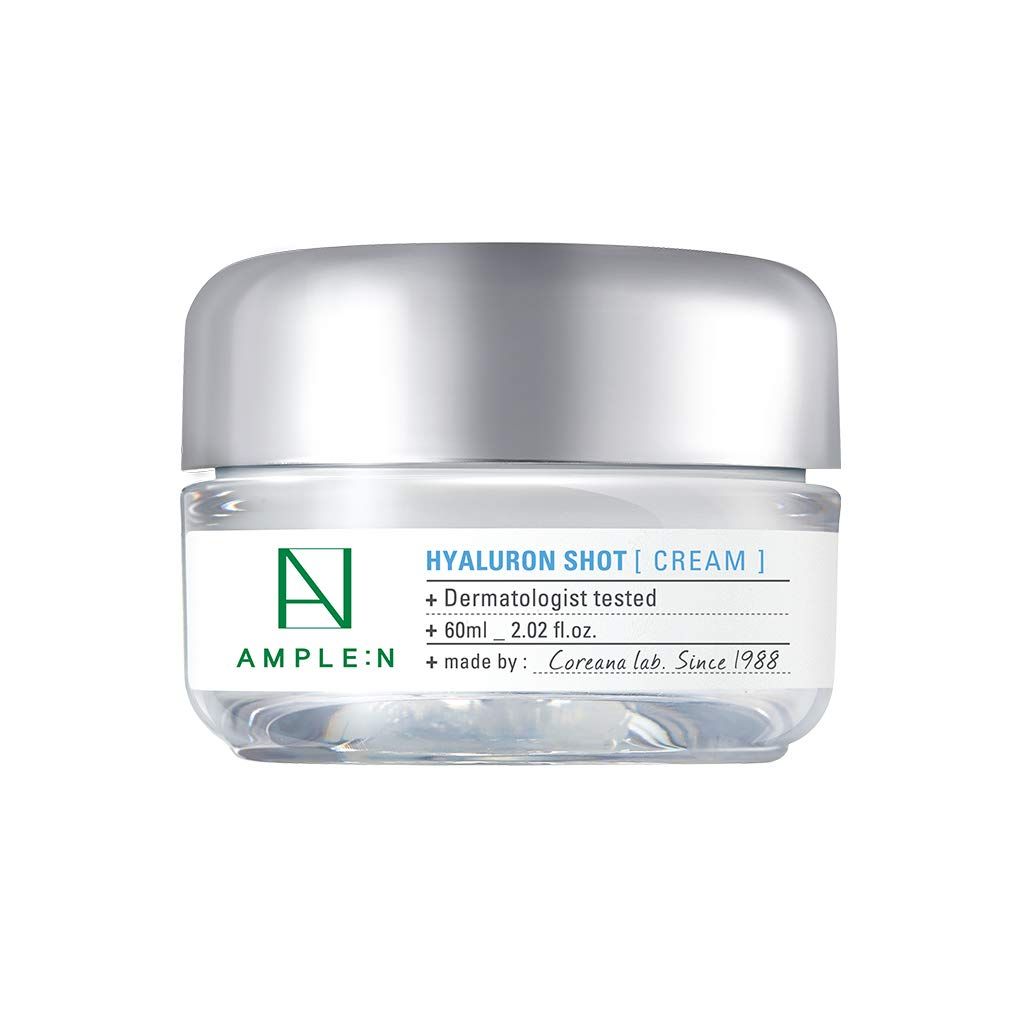 COR ANA [AMPLE:N Hyaluron Shot Cream 2.02 fl. oz. (60ml) - Xylitol Complex and Ceramide Contained Moisturizing Rich Nourishing Cream, Smooth Skin Texture